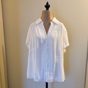 Jones New York Classic Cream  Blouse